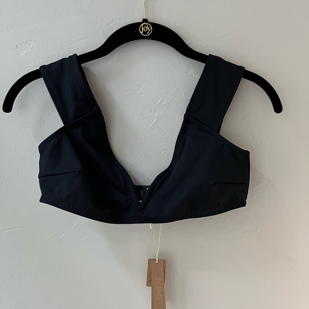 🖤SKIMS SHAPING SWIM OFF THE SHOULDER BIKINI TOP IN ONYX XS M - Picture 3 of 4